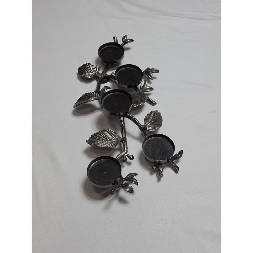 RARE. Bath And Body Works Slatkin Co. Metal Mini Candle Leaf Candle Holder